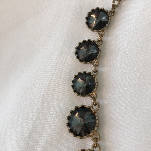 Gray Statement Necklace - Picture 2 of 2